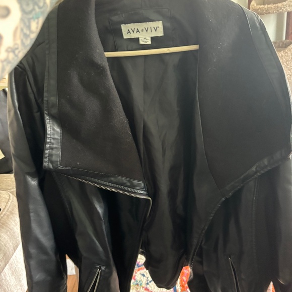 Ava & Viv Leather Jacket Size 4x - Picture 1 of 2